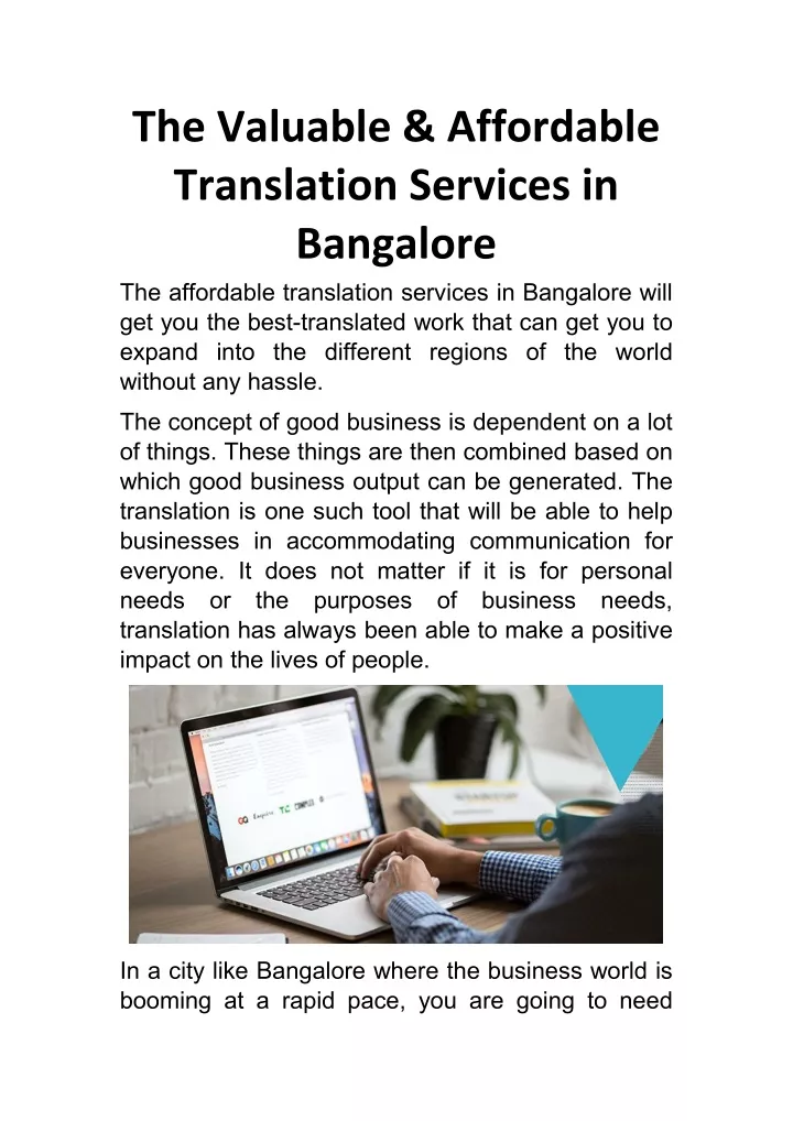 the valuable affordable translation services