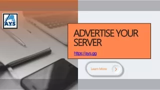 advertise your server