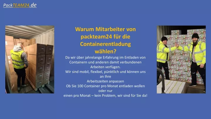 warum mitarbeiter von packteam24