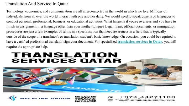 translation and service in qatar