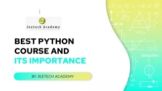 best python course and its importance