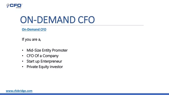 on demand cfo