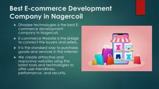 Best ecommerce company in nagercoil