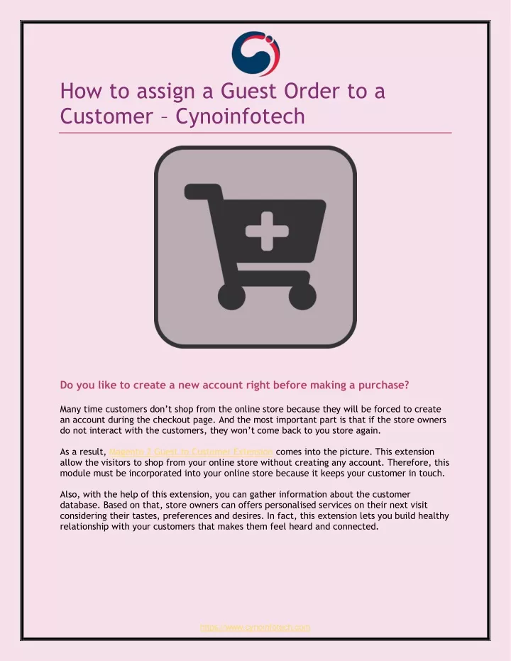 how to assign a guest order to a customer