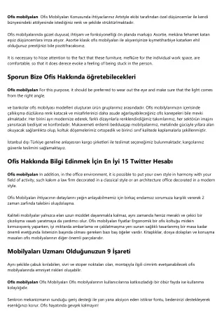 ofis mobilyalar ofis mobilyalar konusunda
