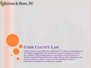 Cobb County Law