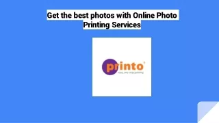 Printo Online Photo Printing Services