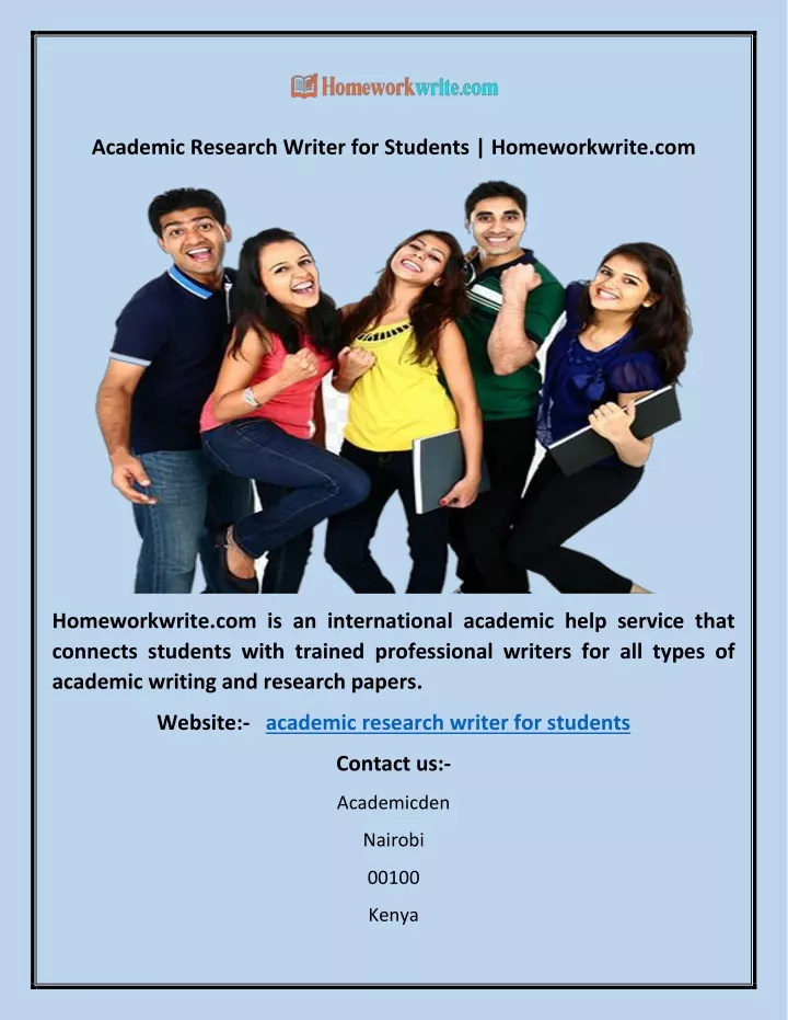 academic research writer for students