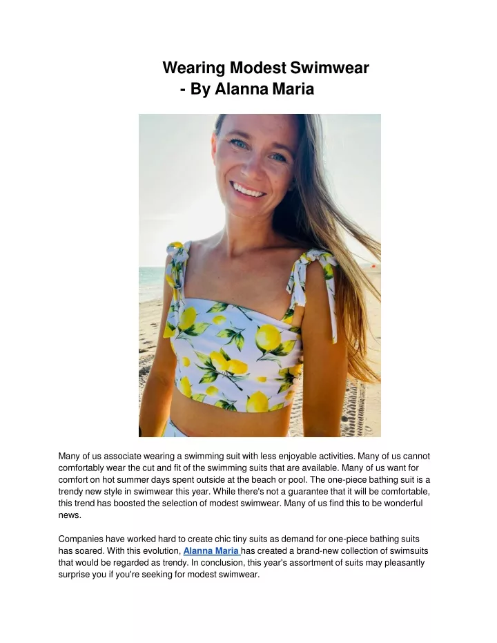 wearing modest swimwear by alanna maria