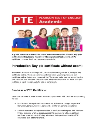 Buy Super Bills _ Buy Pte Certificate Without Exam IN USA