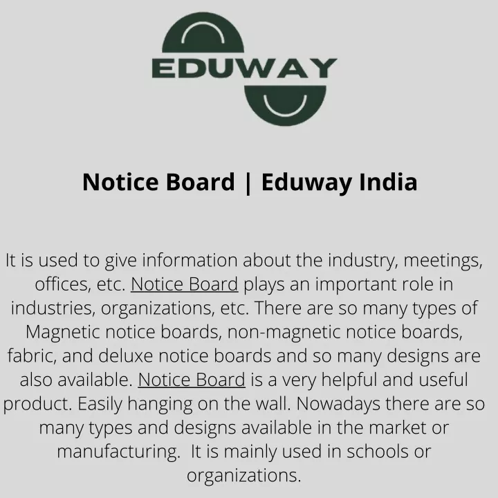notice board eduway india
