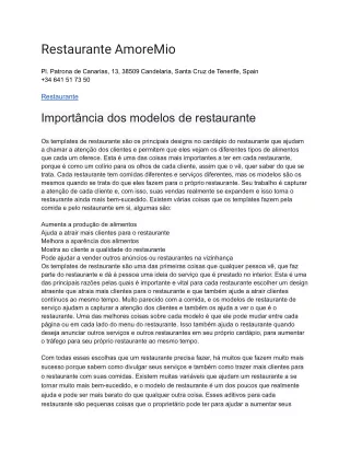 restaurante amoremio