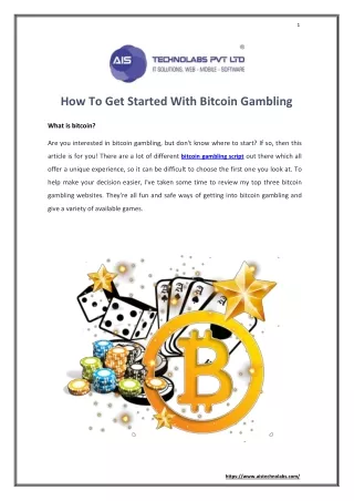 How To Get Started With Bitcoin Gambling