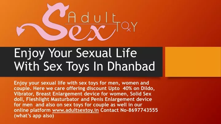 enjoy your sexual life with sex toys in dhanbad