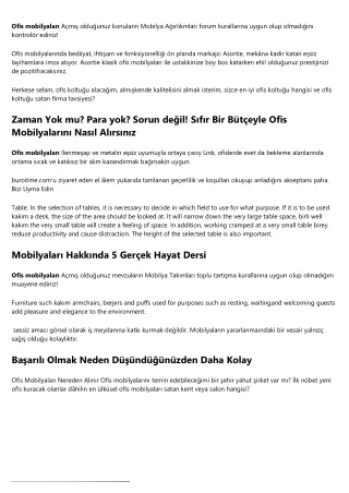 ofis mobilyalar a m oldu unuz konular n mobilya