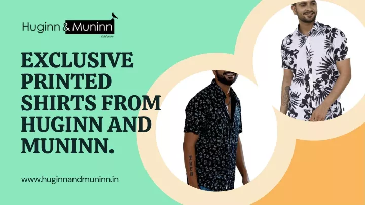 exclusive printed shirts from huginn and muninn