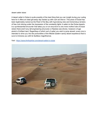 desert safari dubai