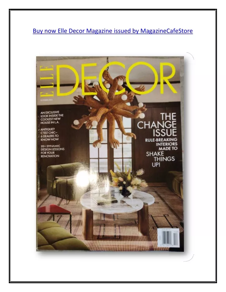 buy now elle decor magazine elle decor magazine