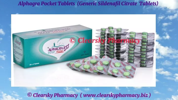 alphagra pocket tablets generic sildenafil