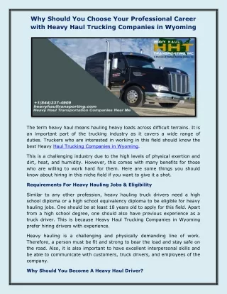 Heavy haul transportation companies near me