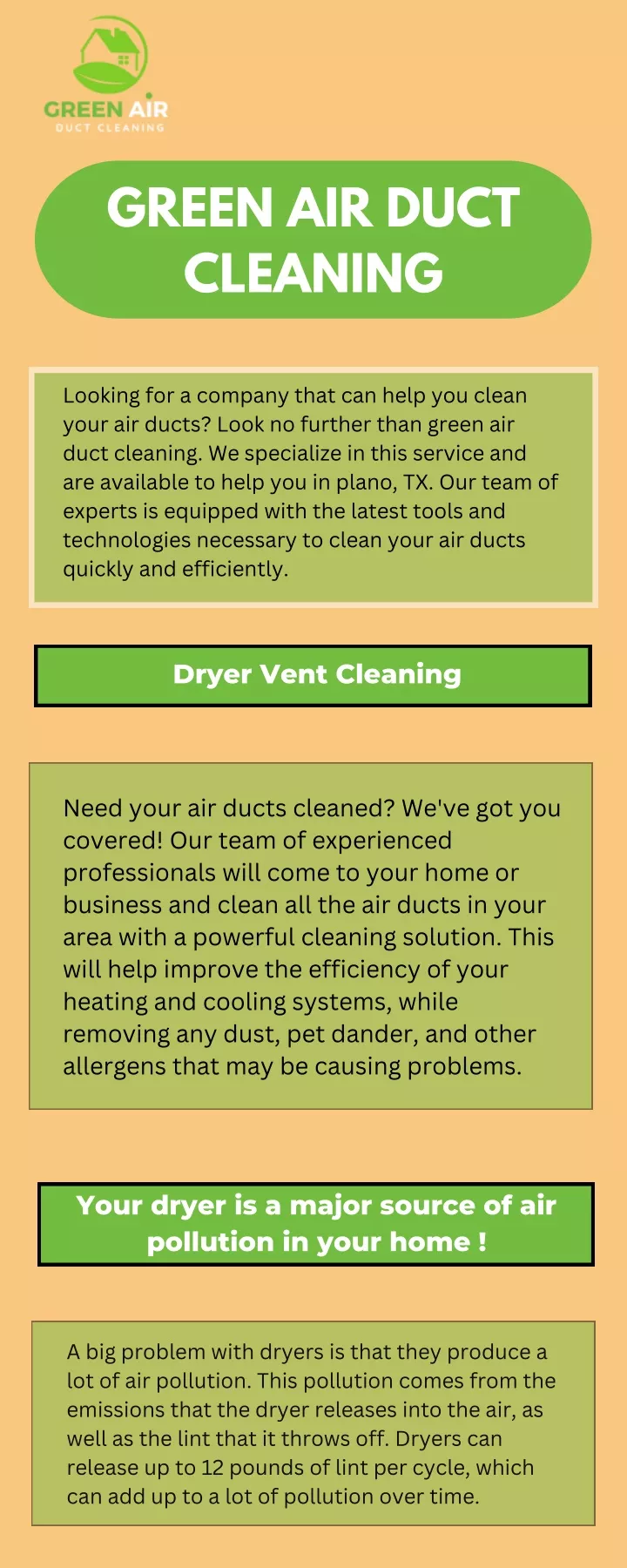 green air duct cleaning