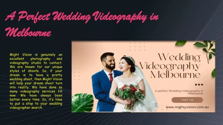 a perfect wedding videography in melbourne