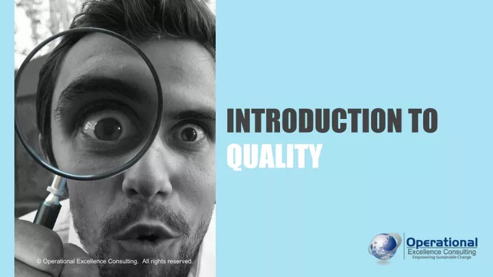 introduction to quality