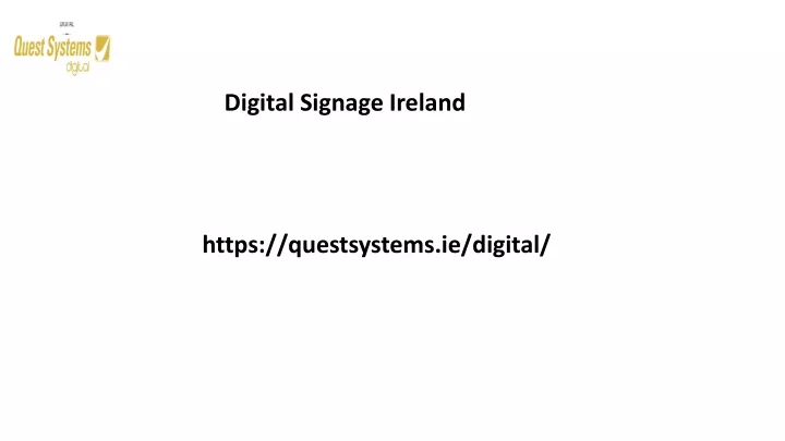 digital signage ireland