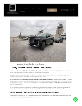 Madison Square Garden Limo Service