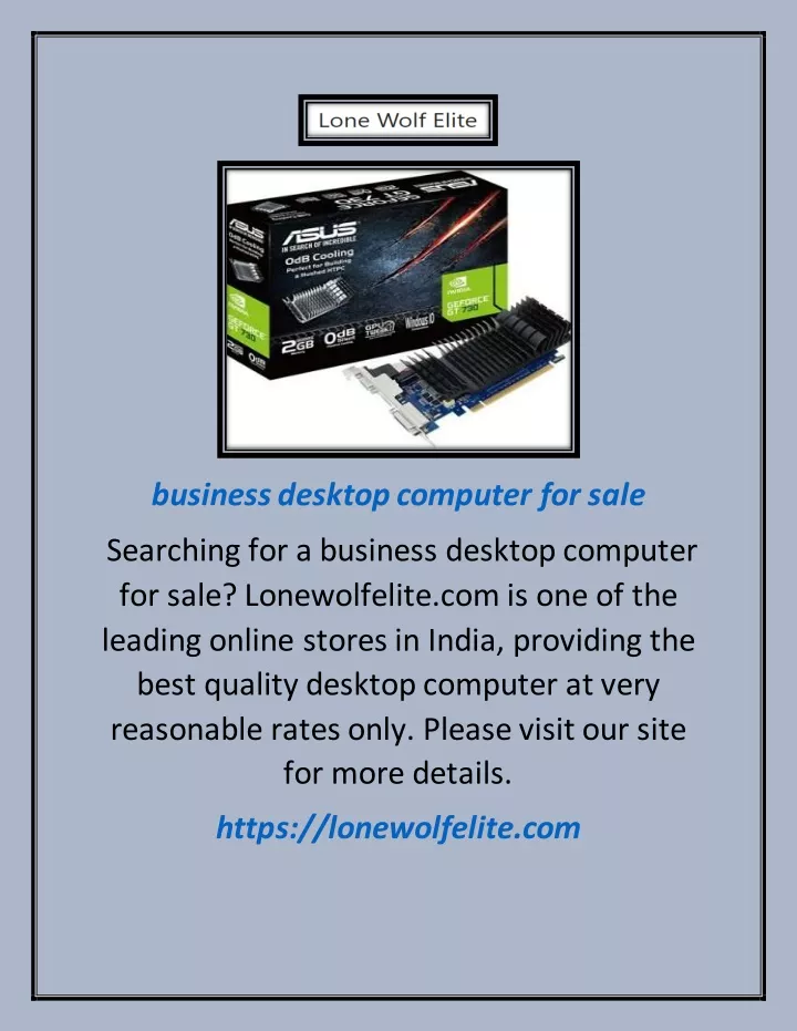 business desktop computer for sale