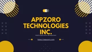 AppZoro Technologies Inc.