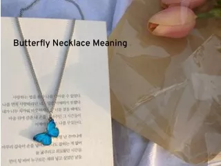 Butterfly Necklace Meaning