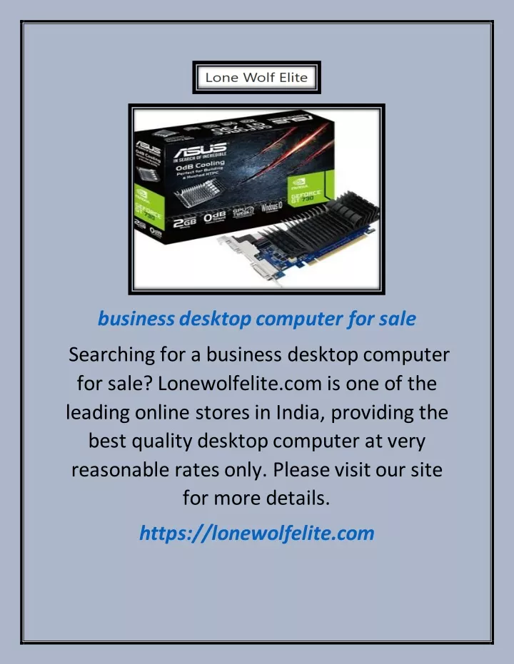 business desktop computer for sale