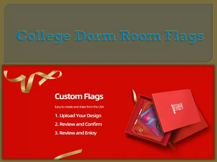 college dorm room flags