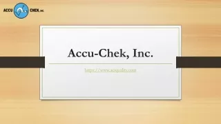 Know Accu-chek, Inc Metrology Training Services