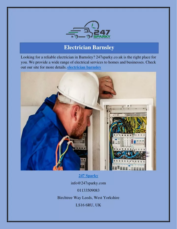 electrician barnsley