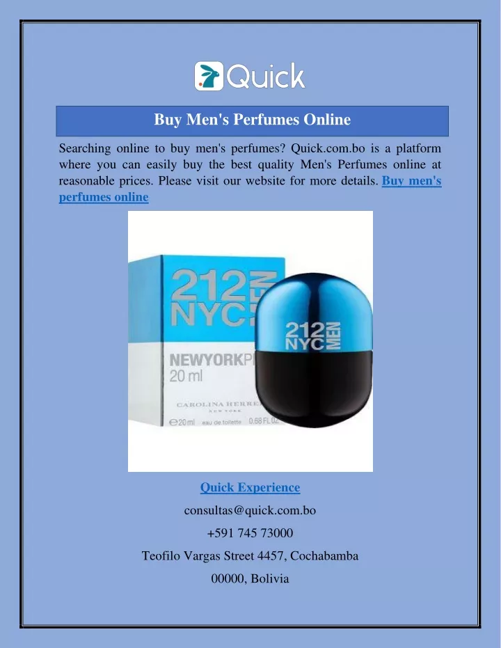 buy men s perfumes online