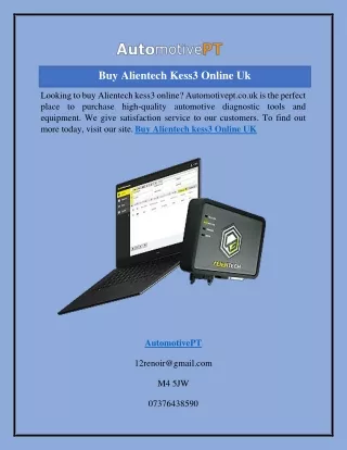 Buy Alientech Kess3 Online Uk  Automotivept.co.uk