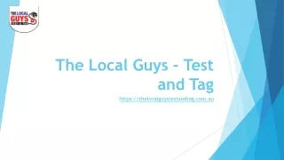 Test and Tag Brisbane | The Local Guys Test and Tag