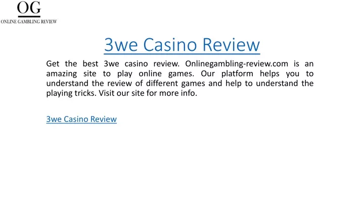 3we casino review