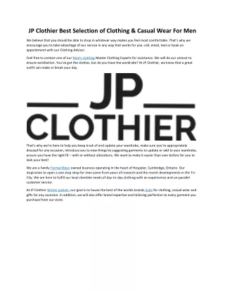 jp clothier best selection of clothing casual