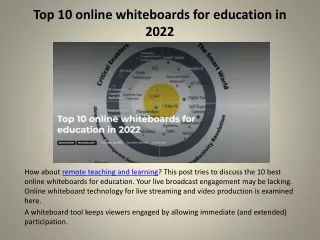 Top 10 online whiteboards for education in 2022