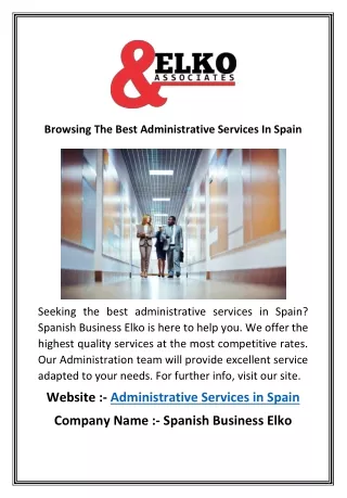 Browsing The Best Administrative Services In Spain
