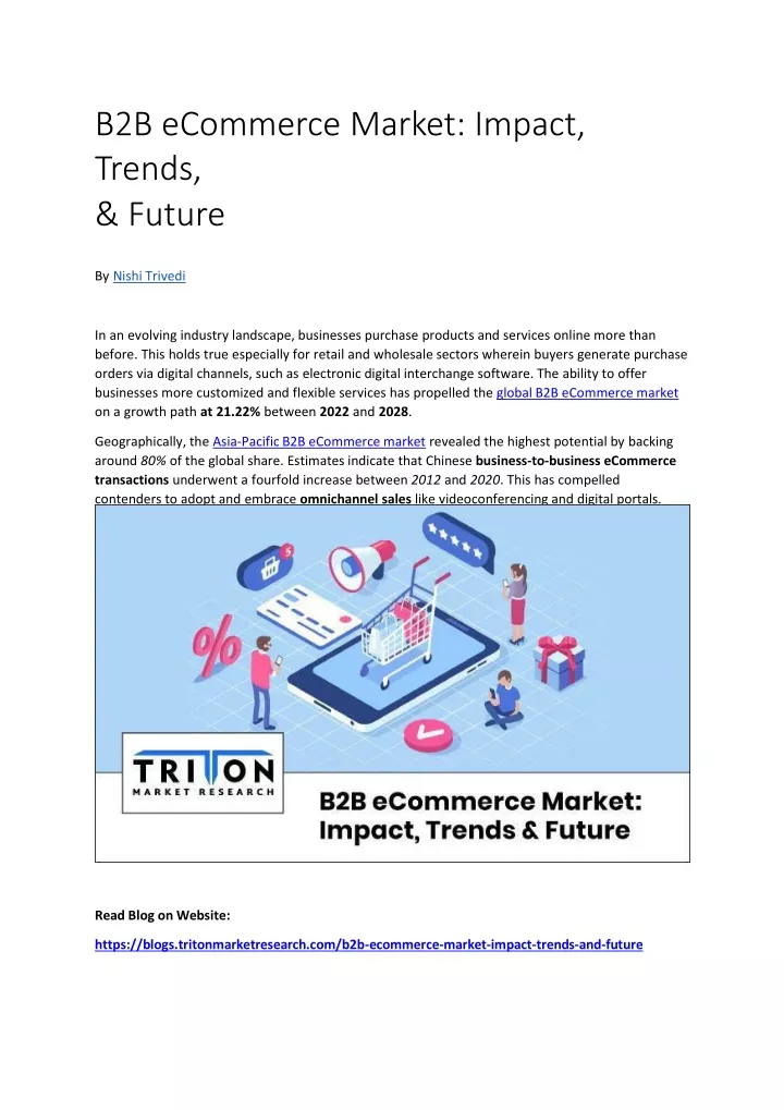 PPT - B2B ECommerce Market: Impact, Trends, & Future PowerPoint ...