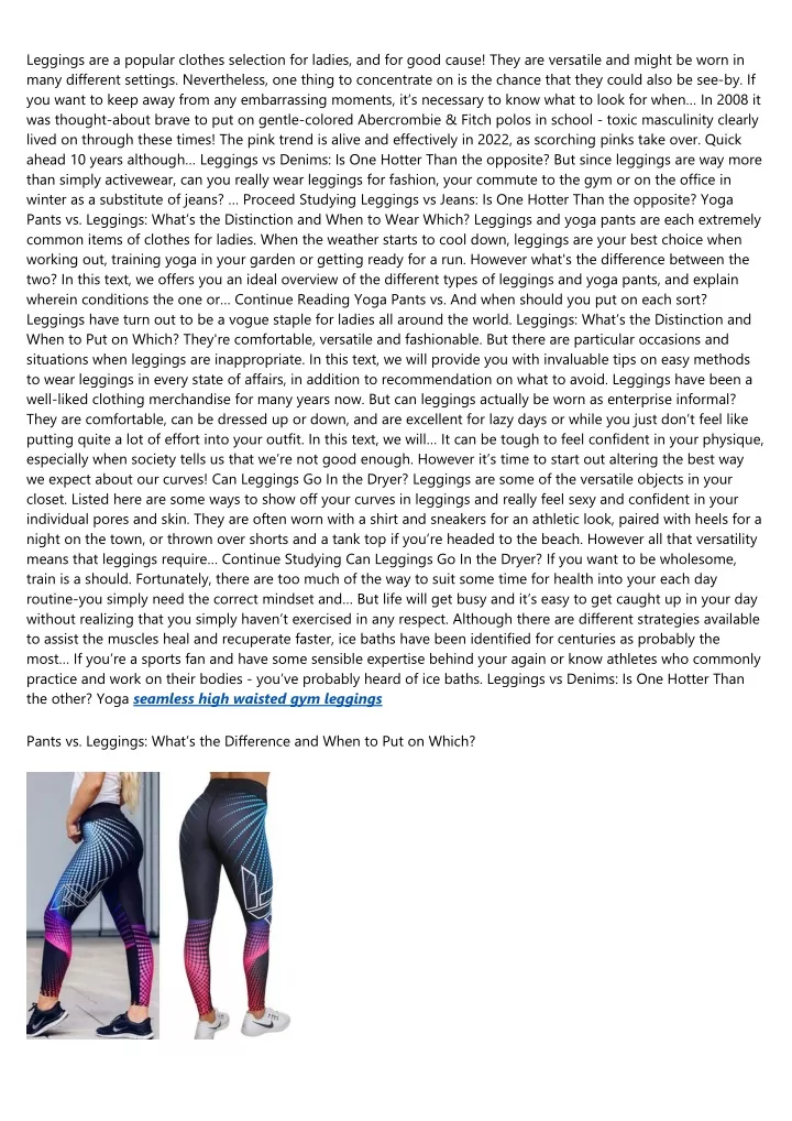 PPT Can Leggings Go Within The Dryer? Cheap Activewear Leggings