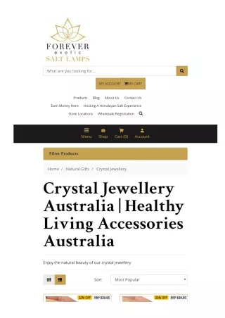 Crystal Jewellery Australia | Healthy Living Accessories Australia