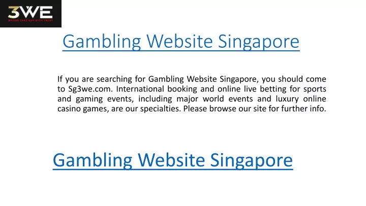 gambling website singapore