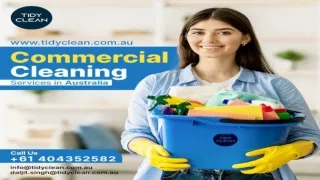 Commercial Cleaning Services in Melbourne | Tidy Clean
