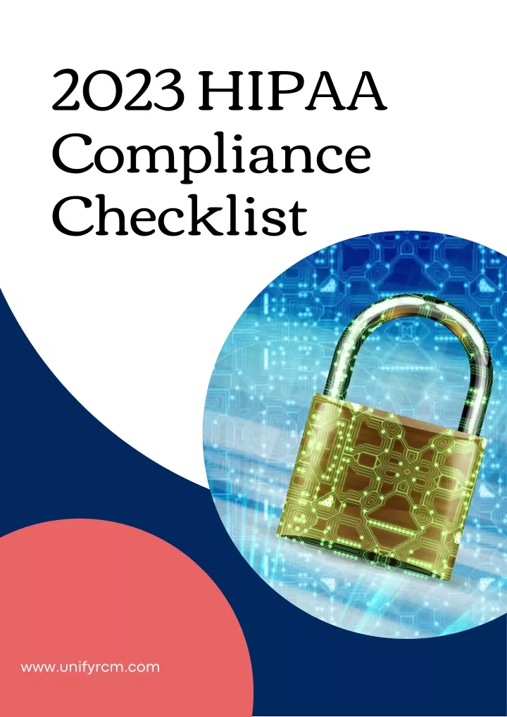 2023 hipaa compliance checklist