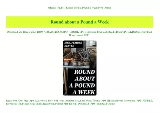 ((Read_[PDF])) Round about a Pound a Week Free Online